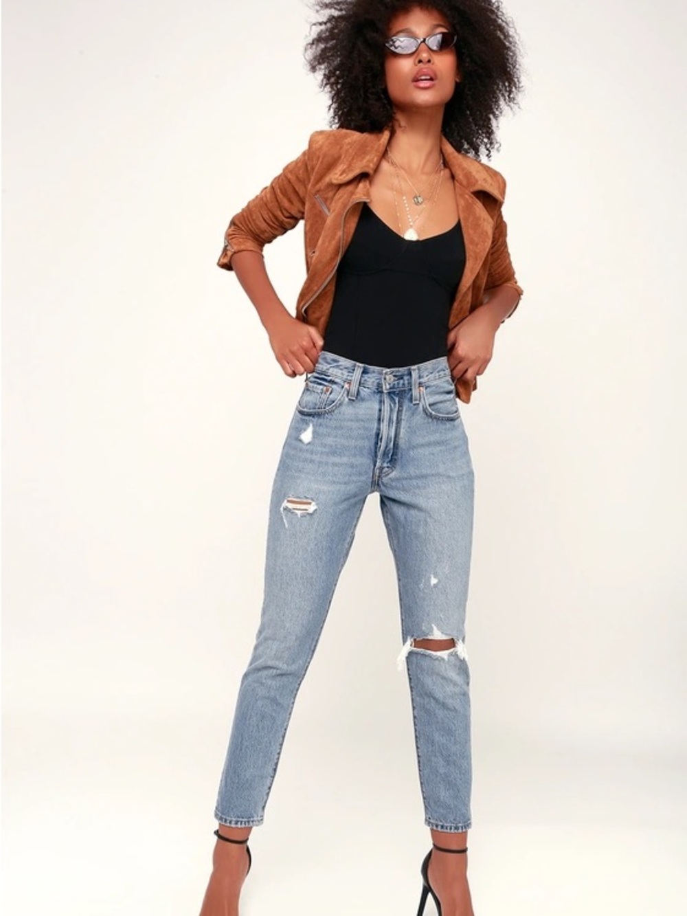 Levi’s 501 s distressed ripped denim jeans pants